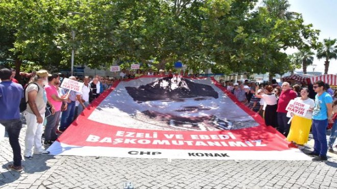 İzmir de CHP li kadınlardan  müftü nikahı  protestosu