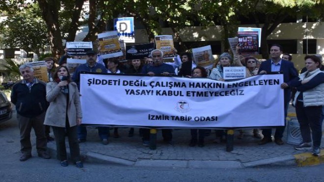 İzmir de doktorlardan yasa teklifine tepki
