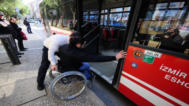 İzmir’de engellilerin otobüs seyahati kolaylaşacak
