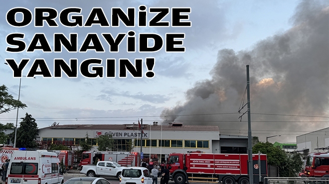 İzmir'de fabrika yangını... Gökyüzü siyaha boyandı!