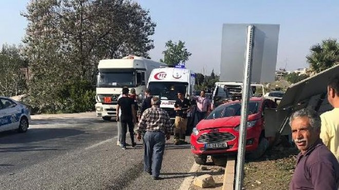 İzmir de feci kaza: 3 ü çocuk 6 yaralı
