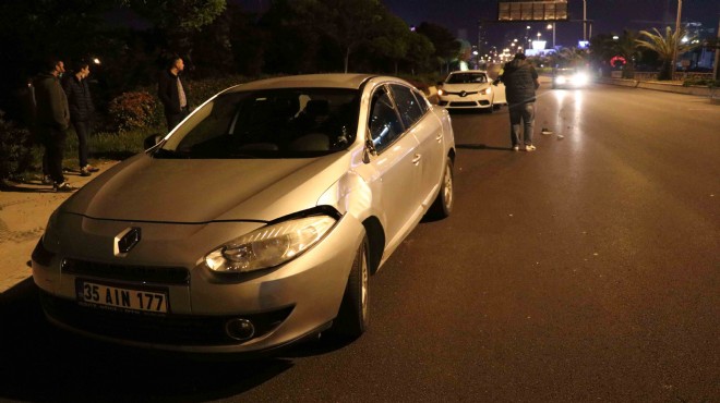 İzmir de feci kaza: Metrelerce sürüklendi