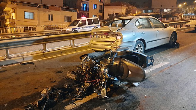 İzmir de feci kaza: Motosiklet sürücüsü hayatını kaybetti!