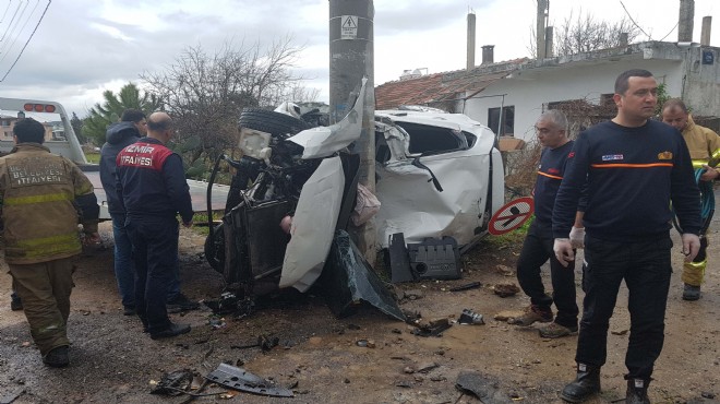 İzmir de feci kaza: Son yolculuğu oldu...