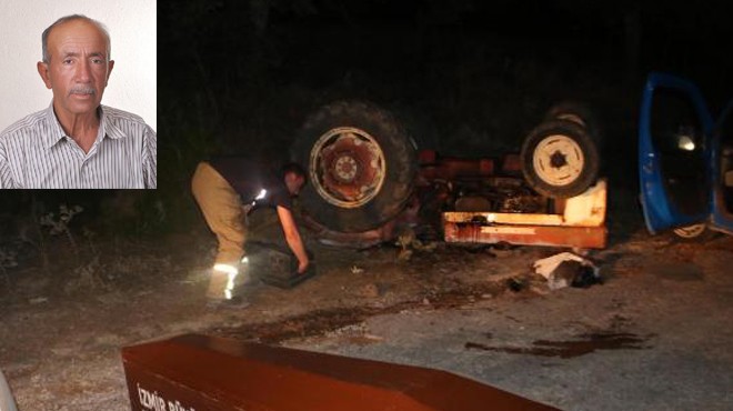 İzmir de feci kaza: Traktörün altında can verdi