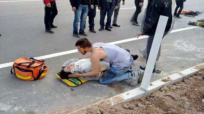 İzmir de feci kaza: Yürek yakan an...