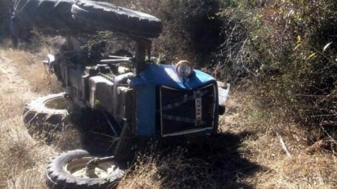 İzmir de feci ölüm: Traktörün altında kaldı!