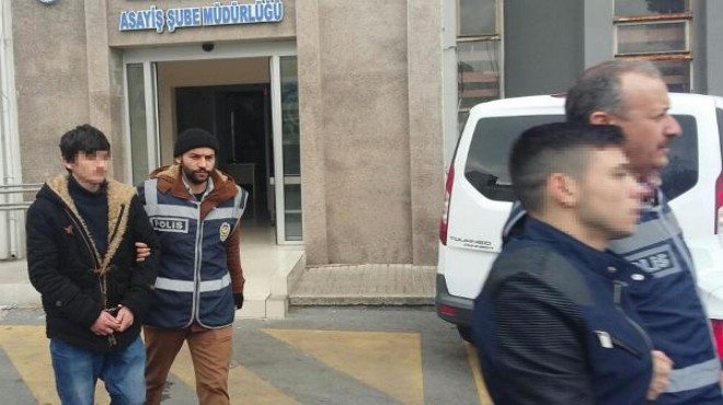 İzmir’de gasp süsüyle soygun polise takıldı!