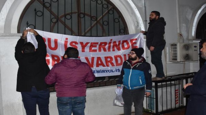 İzmir de grev günü: İZBAN kepenk indirdi!