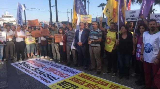 İzmir de Gülmen ve Özakça nın tutuklanması protesto edildi