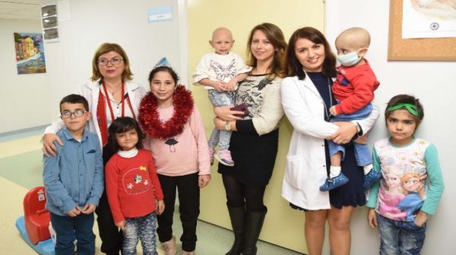 İzmir de hasta çocuklar yeni yıldan sağlık diledi