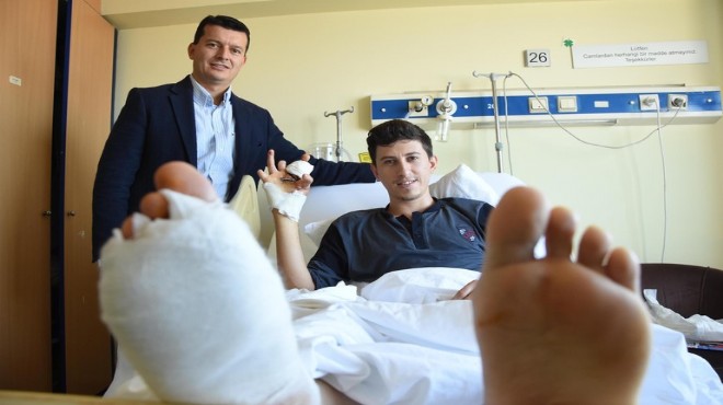 İzmir’de sıra dışı operasyon: 2 ayak parmağı eline dikildi!