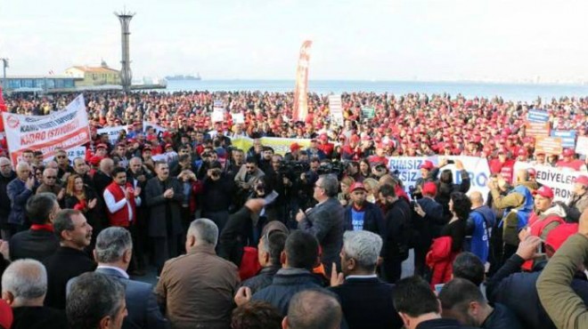 İzmir de işçiler taşerona karşı sokakta!