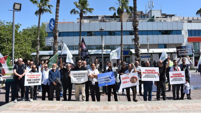 İzmir de İsrail protestosu!