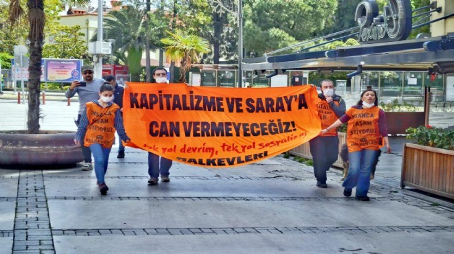 İzmir de izinsiz 1 Mayıs yürüyüşüne idari işlem