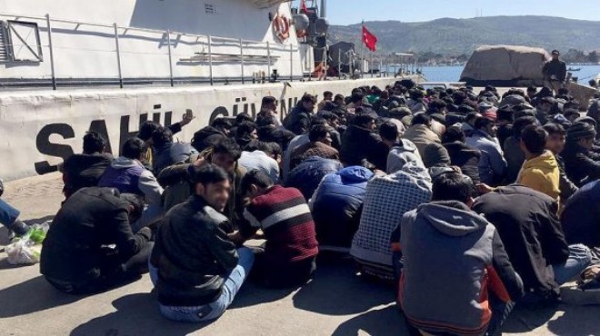 İzmir de kaçak göçmen operasyonları: 181 gözaltı!