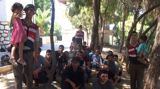 İzmir de kaçak göçmen operasyonu: 31 gözaltı!