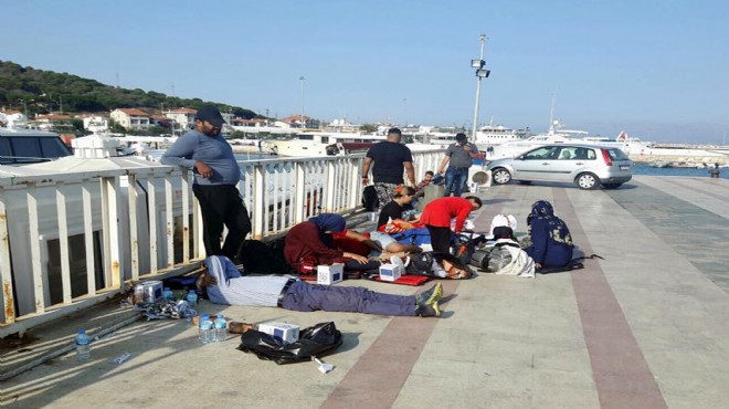 İzmir de iki turistik ilçede kaçak göçmen operasyonu!