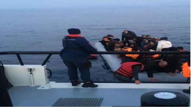 İzmir de kaçak göçmen operasyonu: 47 gözaltı!