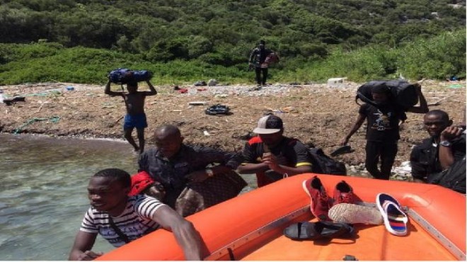İzmir de kaçak göçmen operasyonu: Denize açılamadan yakalandılar