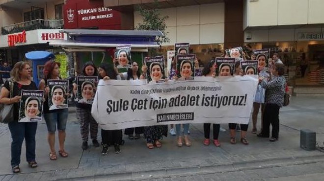 İzmir de kadınlardan  Şule Çet  açıklaması