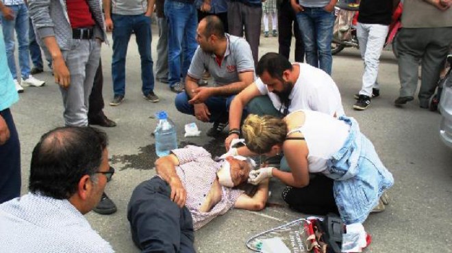 İzmir de kaza:  Cankurtaran hemşire  yine işbaşında!