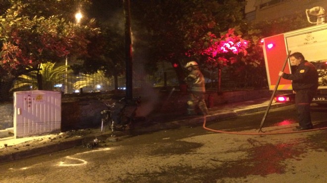 İzmir de komşu sokaklarda esrarengiz 2 yangın!