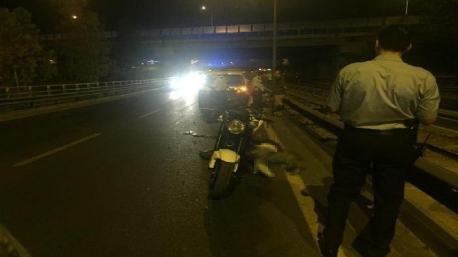 İzmir de motosiklet kazası: 1 ölü 1 yaralı