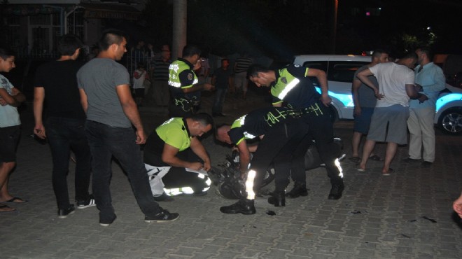 İzmir de motosikletle otomobil çarpıştı: 1 ölü, 1 yaralı