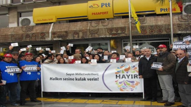 İzmir’de STK’lardan Meclis’e ‘hayır’ mektubu