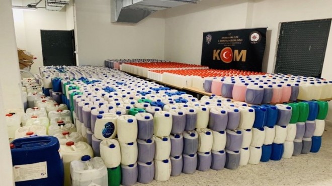 İzmir de taklit temizlik ürünü satmaya çalışan zanlı yakalandı