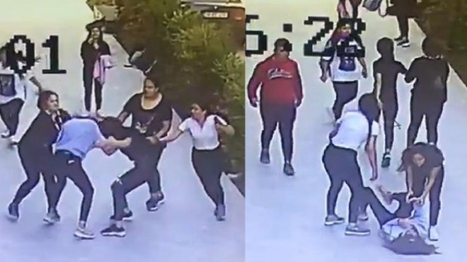 İzmir de tekme-tokat kavga! Kız öğrenci 5 kişi tarafından dövüldü