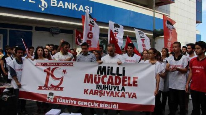 İzmir de TGB li gençlerden ABD ye tepki