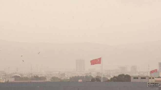 İzmir de toz kabusu... İki güne dikkat!