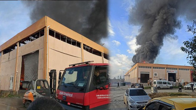 İzmir de yangın paniği: İki fabrikaya birden sıçradı!