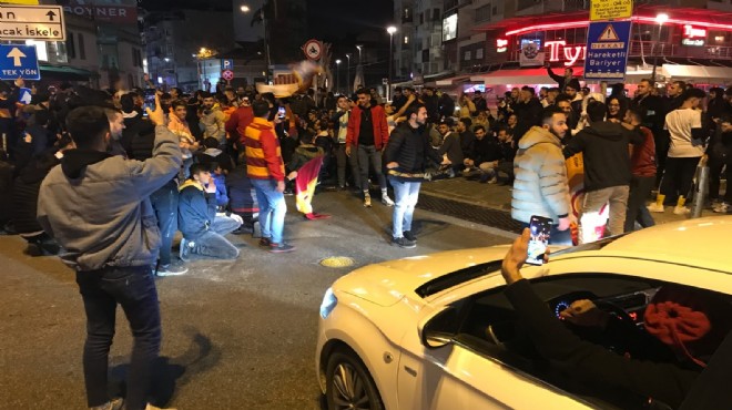 İzmir de yaşayan Galatasaraylılar galibiyeti kutladı