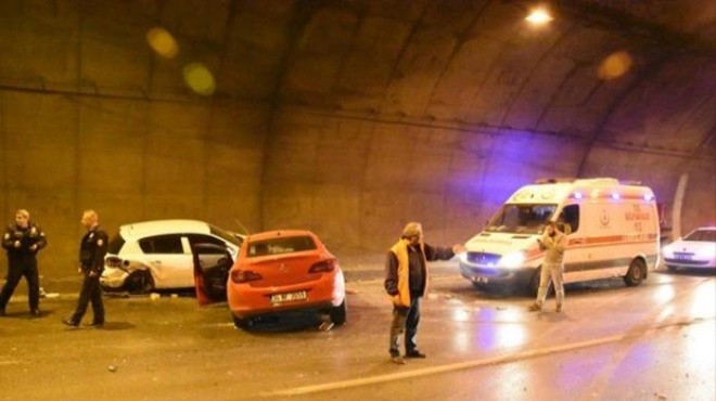 İzmir’de zincirleme kaza: Tünelde can pazarı!
