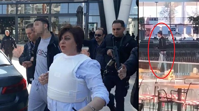 İzmir deki AVM de dehşet anları: Silah sıktı, kadın emniyet müdürü ikna etti!