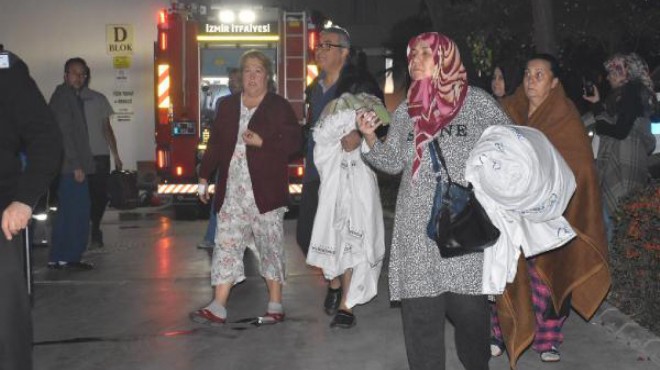 İzmir deki hastanede korkutan yangın!