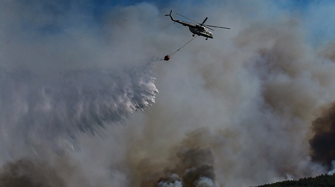 İzmir deki orman yangınında sabotaj ihtimali: 1 gözaltı!