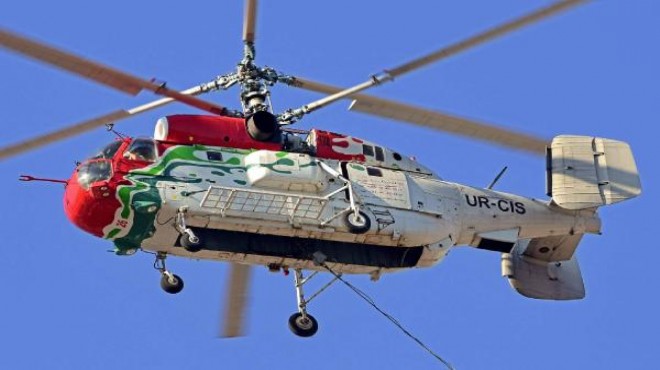 İzmir deki yangında düşen helikopter için inceleme