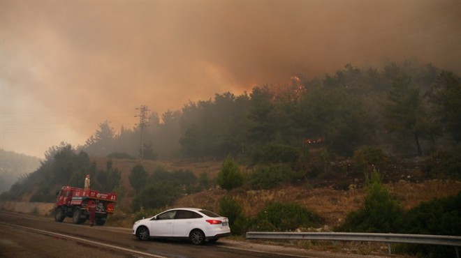 İzmir deki yangında son bilanço: 1000 hektar!