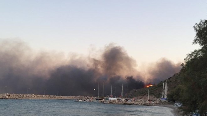 İzmir in 3 ilçesinde orman yangını