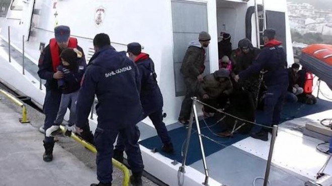 İzmir in iki ilçesinde kaçak göçmen operasyonları