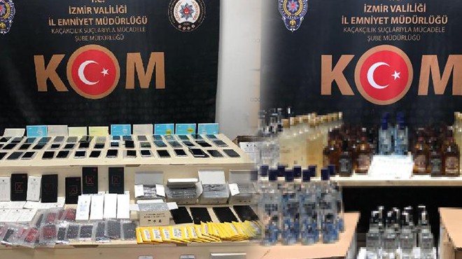 İzmir in  kaçak  raporu: 3 haftada 4 milyonluk ürün yakalandı!