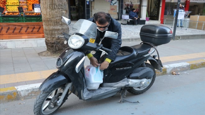 İzmir in kanatsız meleği motosikletiyle yollarda