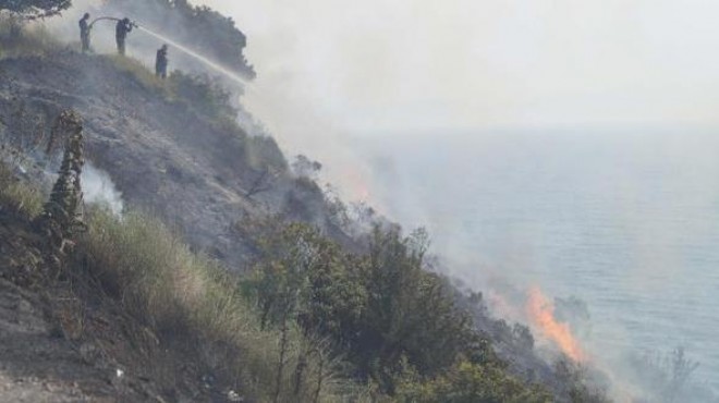 İzmir in o ilçesinde orman yangını: Yakan yakalandı!