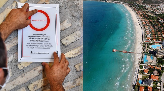 İzmir in turizm cennetinde o plaja çifte sertifika