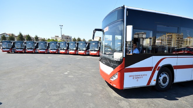 İzmir in yeni otobüslerinin ilk partisi yola çıktı!