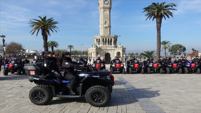 İzmir polisi ATV lerle suçluların peşinde!